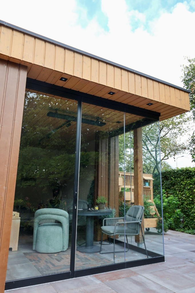Houten uitbouw — detail