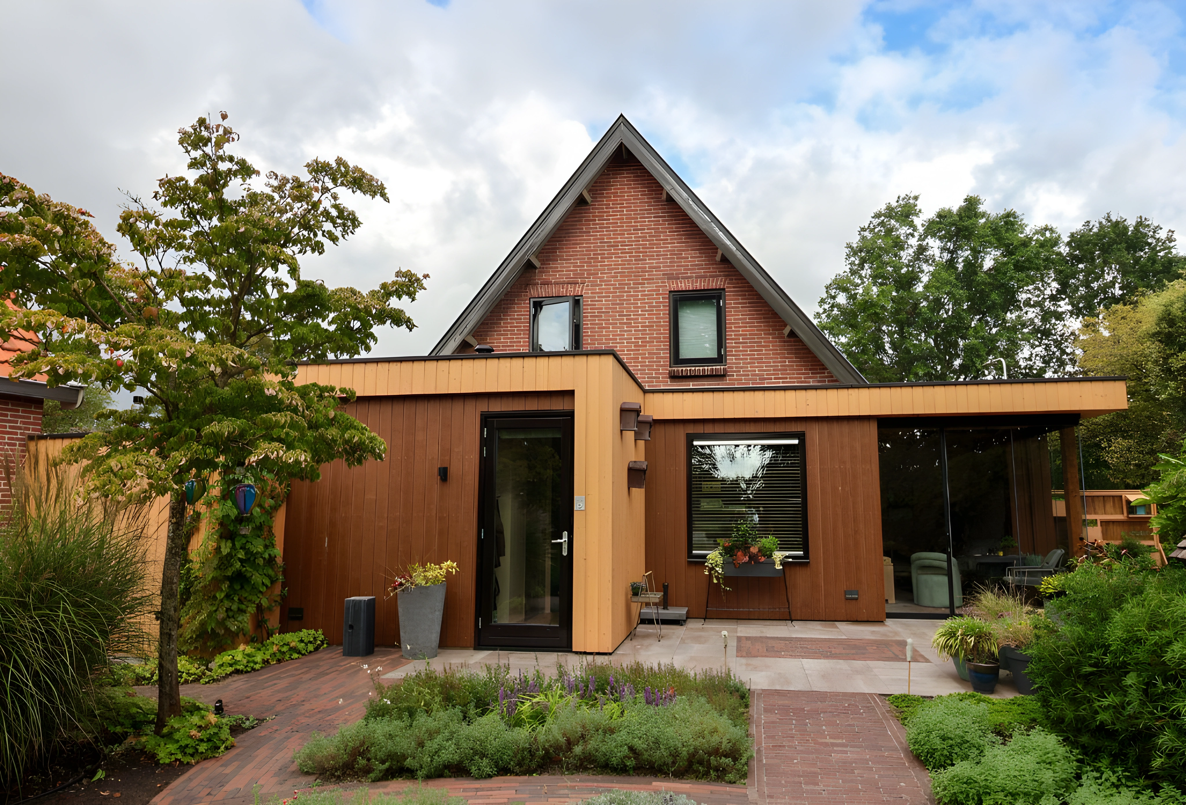 Houten uitbouw — overzicht